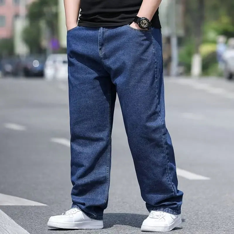 Oversize Jeans for Man Male Jeans Pants Denim Pants Men's Jean Big Size Baggy Y2k Mens Cargo Black New Wide Leg Trousers