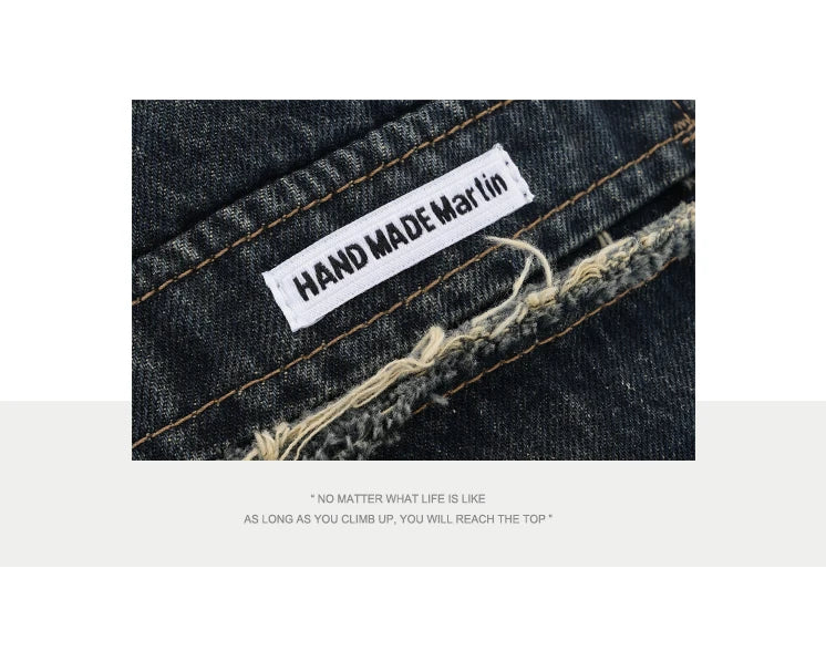 Harajuku Streetwear Retro Fashion Autumn Women High Waist Jeans Loose Wide Leg Straight Loose Denim Trousers Y2K Baggy Pants