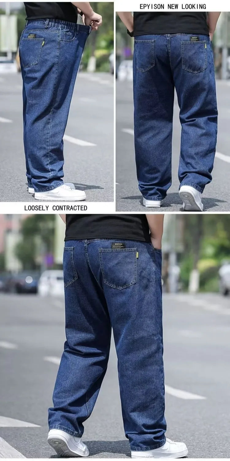 Oversize Jeans for Man Male Jeans Pants Denim Pants Men's Jean Big Size Baggy Y2k Mens Cargo Black New Wide Leg Trousers