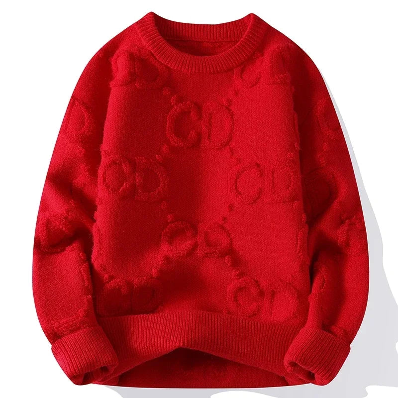 2025 New Fall Winter Men Knitwear Top Quality Men's Soft Warm Wool Sweater Classic Fashion Handsome Sweaters Male