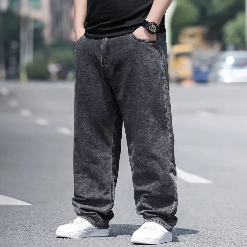 Oversize Jeans for Man Male Jeans Pants Denim Pants Men's Jean Big Size Baggy Y2k Mens Cargo Black New Wide Leg Trousers