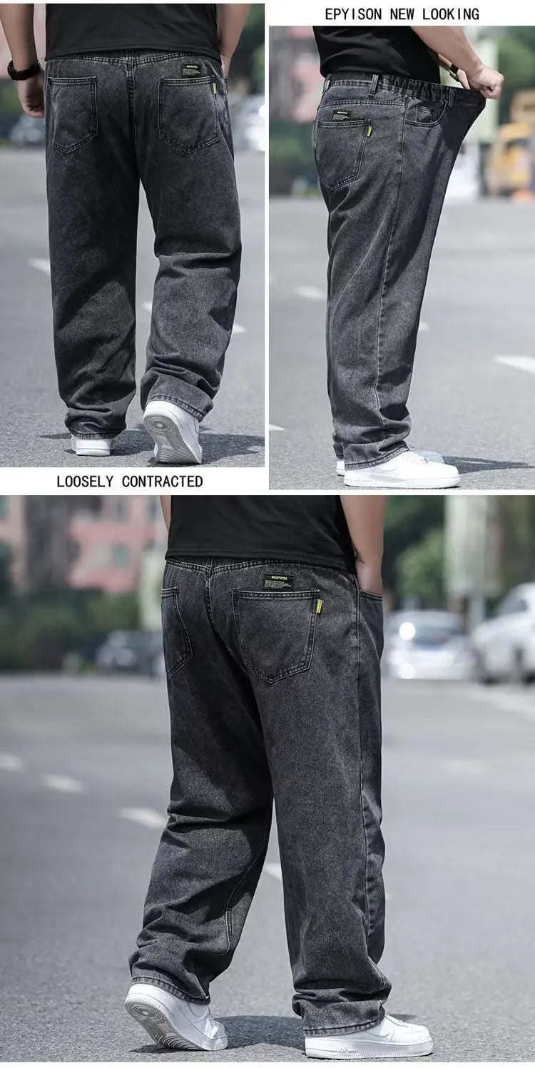 Oversize Jeans for Man Male Jeans Pants Denim Pants Men's Jean Big Size Baggy Y2k Mens Cargo Black New Wide Leg Trousers